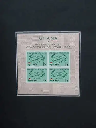 Ghana postfrisch besammelt in2 Borek Alben #LZ036