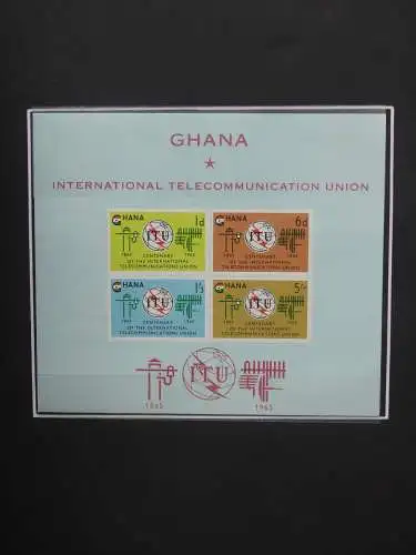 Ghana postfrisch besammelt in2 Borek Alben #LZ036