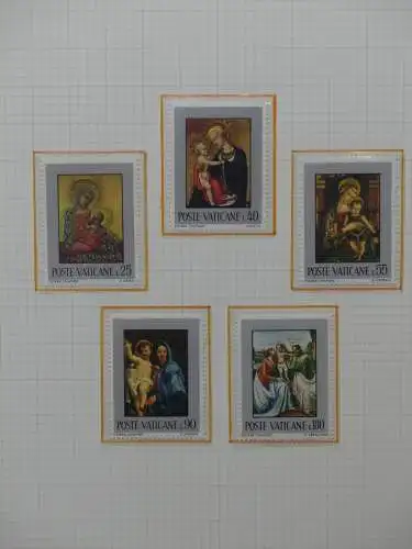 Vatikan postfrisch besammelt auf Blanko-Seiten #LZ032