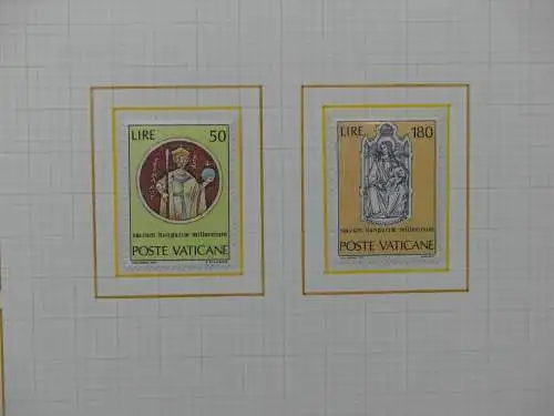 Vatikan postfrisch besammelt auf Blanko-Seiten #LZ032