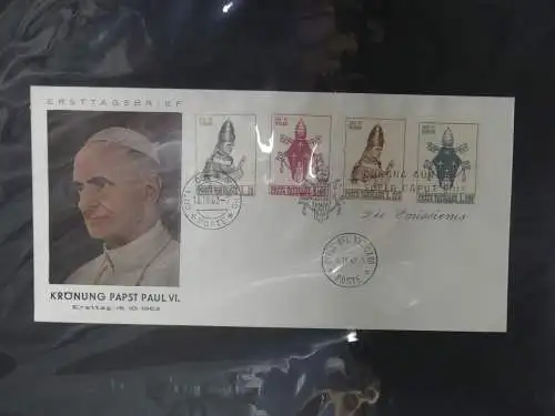 Vatikan umfangreiche FDC Sammlung über 150 St. im Leitz Binder #LZ018