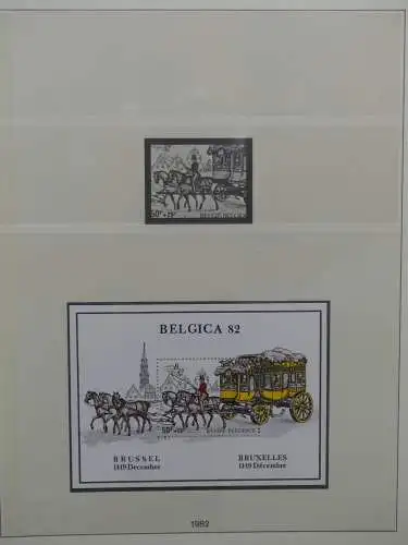 Belgien ab 1973 ** besammelt auf Vordruckseiten #LZ027