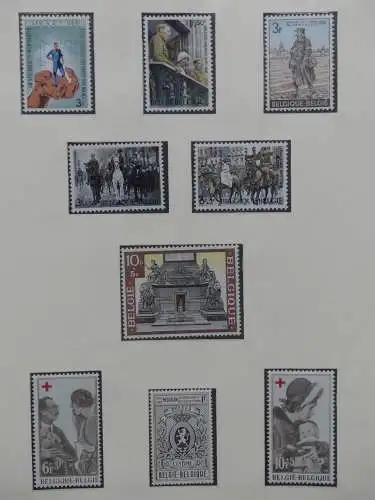 Belgien ab 1970 ** postfrisch besammelt auf Lindner Vordruckseiten #LZ030