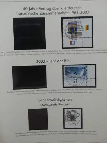 BRD Bund 2002-2005 gestempelt besammelt im Deutschland plus Binder #LZ042