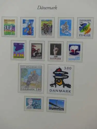 Dänemark ab 1974 postfrische besammelt auf Borek Seiten #LZ034