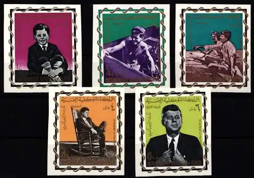 Jemen Königreich 139 B-143 B postfrisch Kennedy #KP976