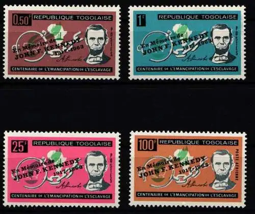 Togo 129-134 postfrisch Kennedy #KP973