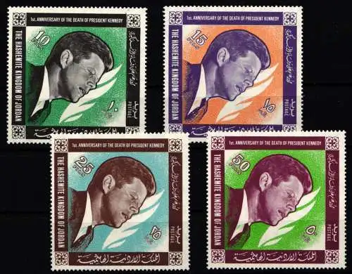 Jordanien 516-519 postfrisch Kennedy #KP971