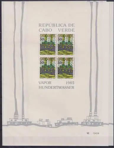 Kap Verde Block 7-9 postfrisch Hundertwasser #NF703