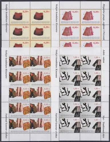 Kosovo 22-25 postfrisch als Kleinbögen #NF694