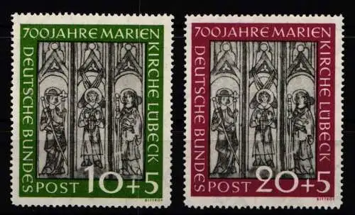 BRD Bund 139-140 postfrisch geprüft Schlegel BPP #NJ404