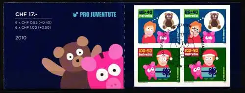 Schweiz MH 0-161 mit 2178 + 2181 gestempelt mit ESST, Pro Juventute #NF732