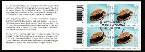 Schweiz MH 0-173 mit 2294 + 2297 gestempelt mit ESST, Pro Patria #NF743