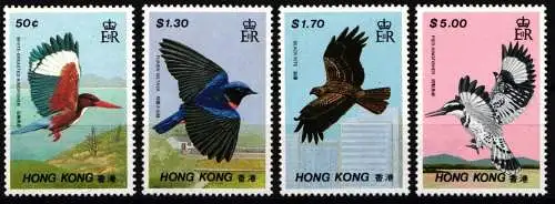 Hong Kong 536-539 postfrisch Vögel #NF560
