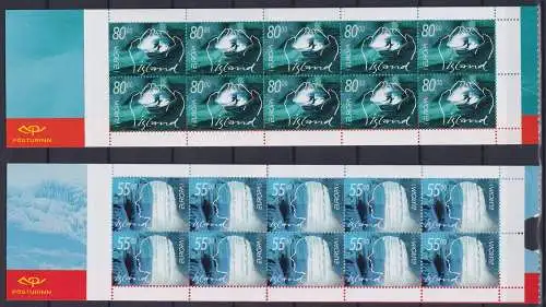 Island Markenheftchen mit 981-982 postfrisch Cept #NF612