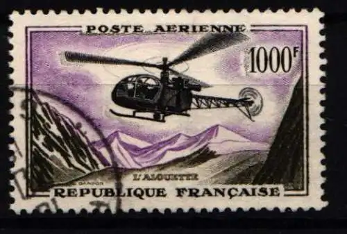Frankreich 1177 gestempelt Hubschrauber #NF570