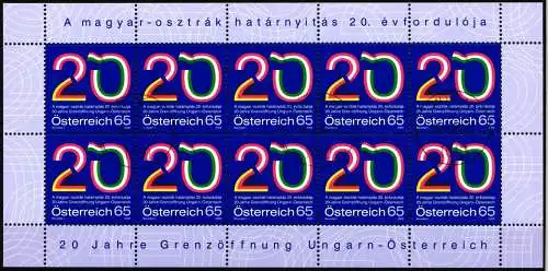 Österreich 2823 gestempelt als Kleinbogen #NF662