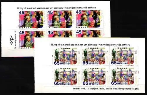 Island Markenheftchen mit 890-891 postfrisch Cept #NF625