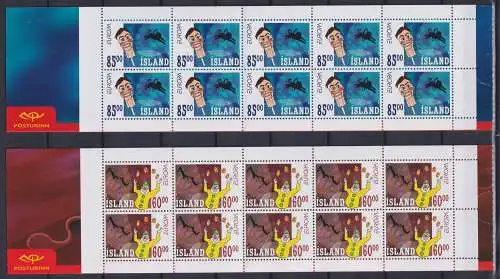 Island Markenheftchen mit 1009-1010 postfrisch Cept #NF613