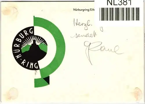 Deutsches Reich 695-697 auf Postkarte Karte schlechter Zustand #NL381