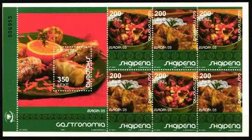 Albanien Markenheftchen 9 postfrisch Cept 2005 #NF372