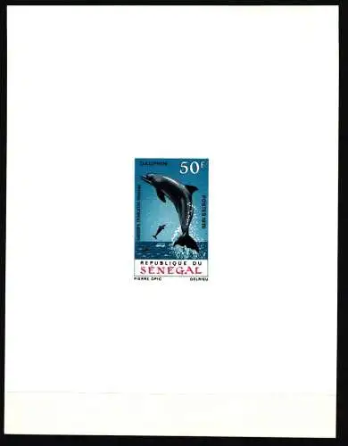 Senegal 416 postfrisch als Epreuve de Luxe/ EdL, Delfin #NF424