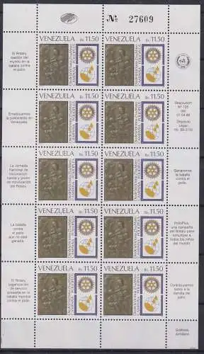 Venezuela 2522 postfrisch als Zd-Bogen #NF479