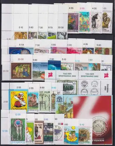 Österreich Jahrgang 2002 mit 2363-2401 gestempelt #NH902