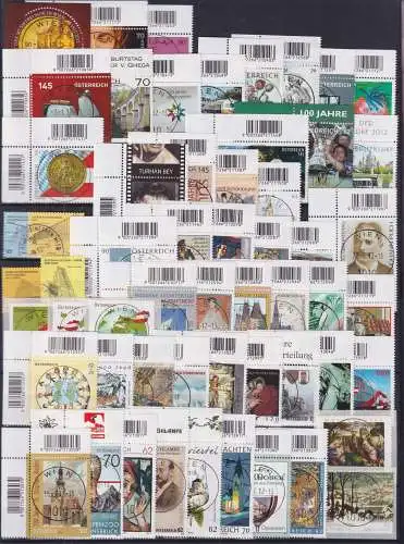 Österreich Jahrgang 2012 ohne 2977, 80, 90, 98 und 3015 gestempelt #NH928