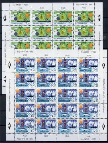 Finnland Kleinbogen mit 1248-1249 postfrisch Cept 1994 #JD595