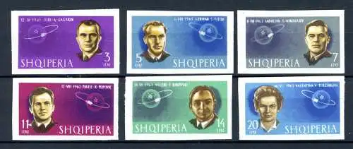 Albanien 757-762 B postfrisch Kosmonauten #JM439