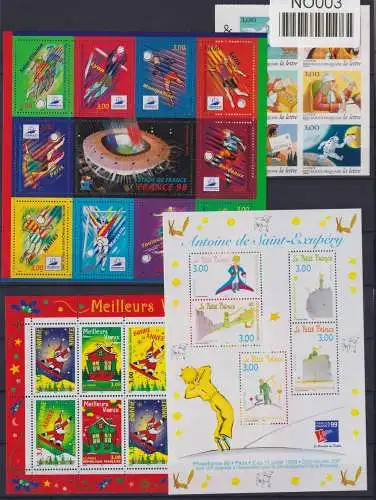 Frankreich Jahrgang 1998 mit 3269-3353 postfrisch #NO003