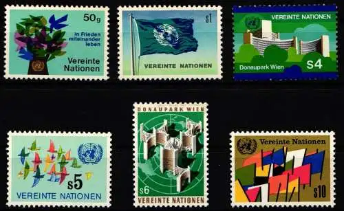 Vereinte Nationen Wien Jahrgang 1979 mit 1-6 postfrisch #NO070