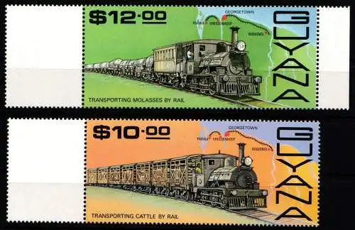 Guyana 1926 postfrisch Eisenbahn Lokomotive #NO865
