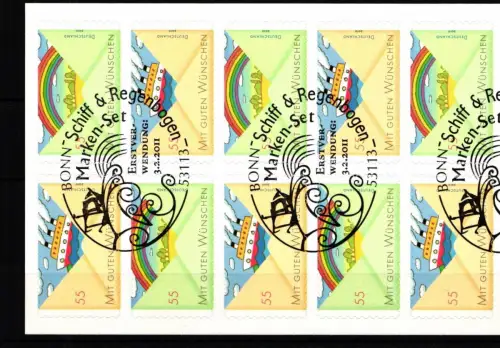 BRD Bund FB 13 gestempelt Folienblatt #JN181