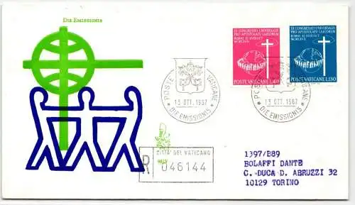 Vatikan FDC 531-532 als Ersttagsbrief #NO752