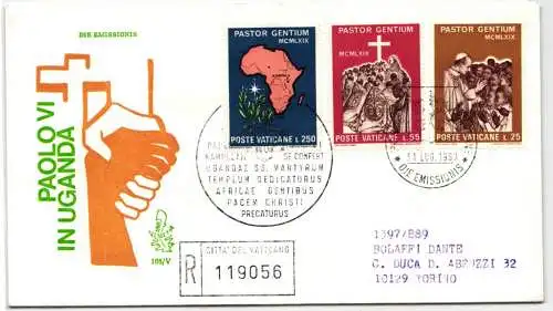 Vatikan FDC 550-552 als Ersttagsbrief #NO759