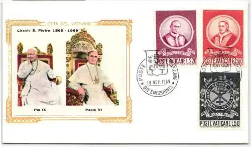 Vatikan FDC 553-555 als Ersttagsbrief #NO783
