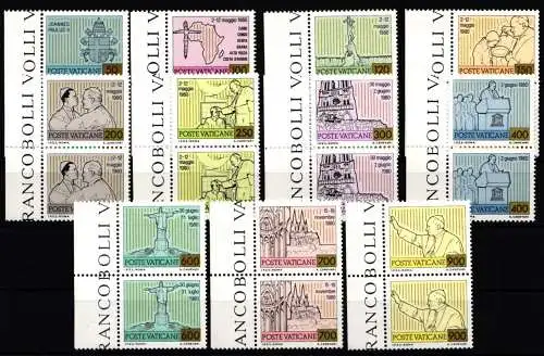 Vatikan Pärchen von Seitenrand 792-802 postfrisch #NO786