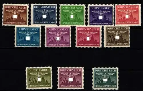 Generalgouvernement Dienstmarken 25-35 postfrisch #NB810
