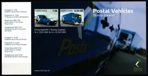 Dänemark Färöer 783-784 postfrisch als Markenheftchen #NO878