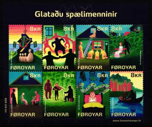 Dänemark Färöer 659-666 postfrisch #NO925