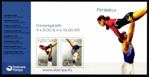Dänemark Färöer 680-681 postfrisch als Markenheftchen #NO922