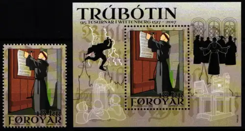 Dänemark Färöer Block 45, 904 postfrisch #NP844