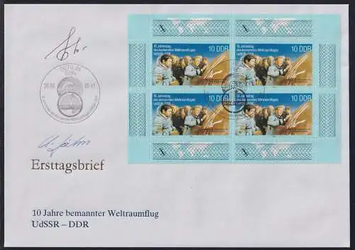 FDC " Sigmund Jähn" als Ersttagsbrief mit original Autogramm #NP235