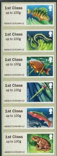 Großbritannien 53-58 postfrisch Fische, Amphibien #HB298
