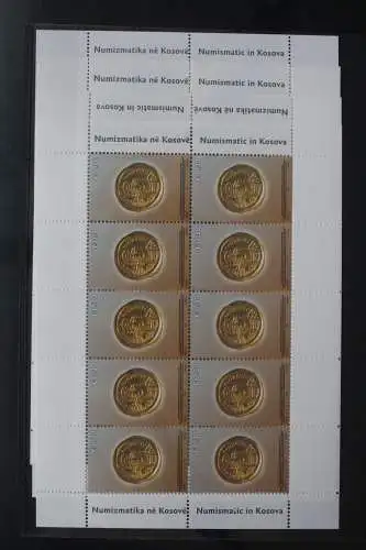 Kosovo 59-62 postfrisch 4 Kleinbogen, Historische Münzen #WW781