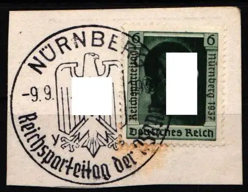 Deutsches Reich 650 gestempelt auf Briefstück #NL508