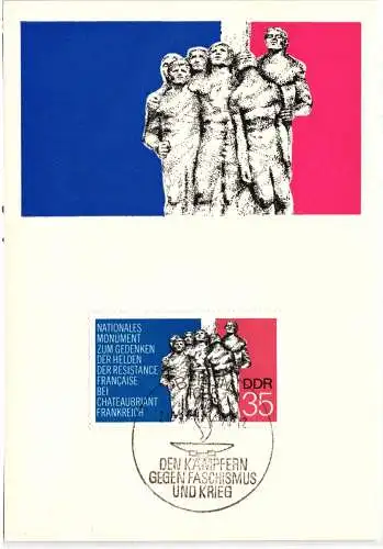 DDR 1982 auf Ausstellungskarte Maximumkarte #NL557