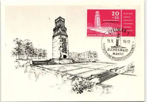 DDR 538 auf Ausstellungskarte Maximumkarte #NL552